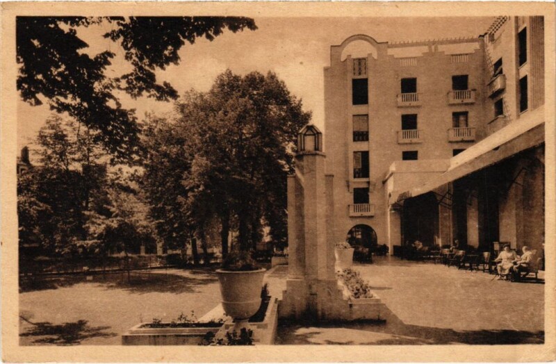 Carte postale ancienne Dax Terrasse du Splendid