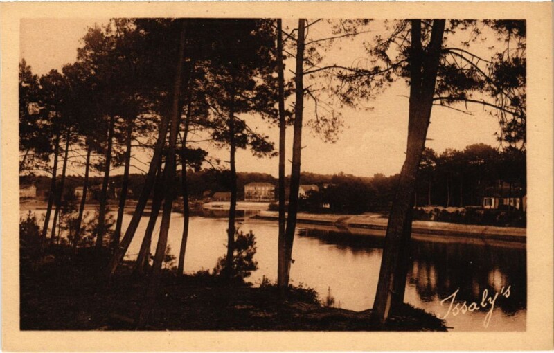 Carte postale ancienne Hossegor Le Canal et ses rives