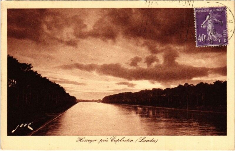 Carte postale ancienne Hossegor Le Canal