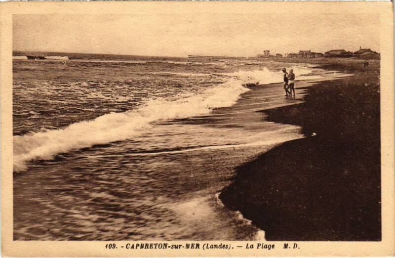 Carte postale ancienne Capbreton La Plage à Capbreton
