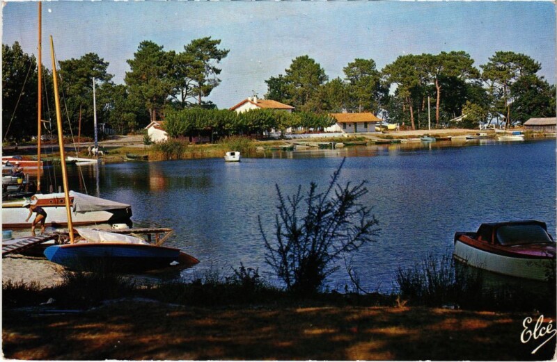 Carte postale ancienne Biscarrosse La Plage d'Ispe à Biscarrosse