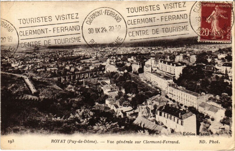 Carte postale ancienne Royat Vue Generale s Clermont-Ferrand France à Clermont-Ferrand