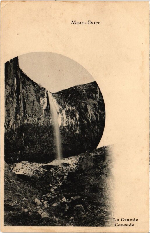 Carte postale ancienne Mont Dore La Grande Cascade France à Mont-Dore