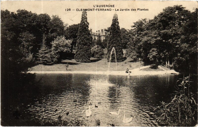 Carte postale ancienne Clermont Ferrand Le Jardin des Plantes France à Clermont-Ferrand