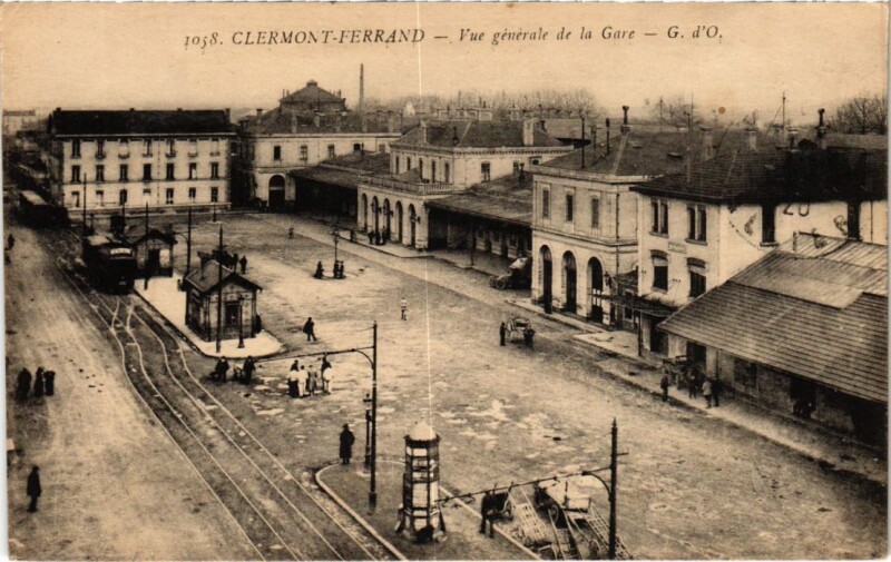 Carte postale ancienne Clermont Ferrand Vue Generale de la Gare France à Clermont-Ferrand