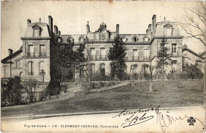 Carte postale ancienne Clermont Ferrand I'Universite France à Clermont-Ferrand