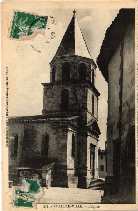 Carte postale ancienne Vollore-Ville L'Eglise France à Vollore-Ville