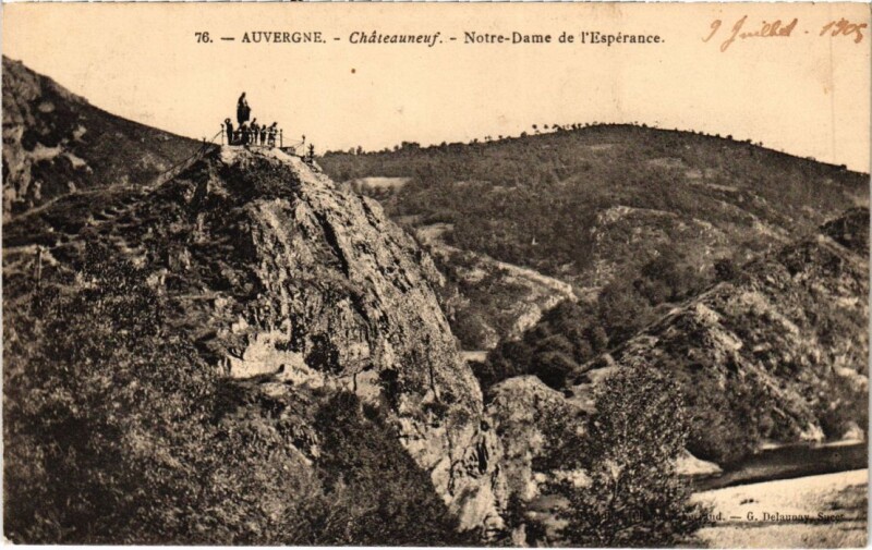 Carte postale ancienne Auvergne Chateauneuf-Notre-Dame de l'Esperance France