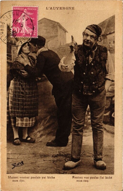 Carte postale ancienne Maissai voutrai poulais yai letcha mon djo France
