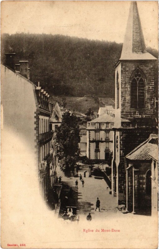 Carte postale ancienne Eglise du Mont-Dore France à Mont-Dore