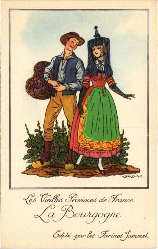 Carte postale ancienne La Bourgogne France