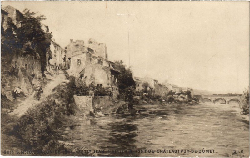 Carte postale ancienne Pont du Chateau France