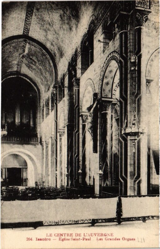 Carte postale ancienne Issoire Eglise Saint-Paul, Les Grandes Orgues France à Issoire