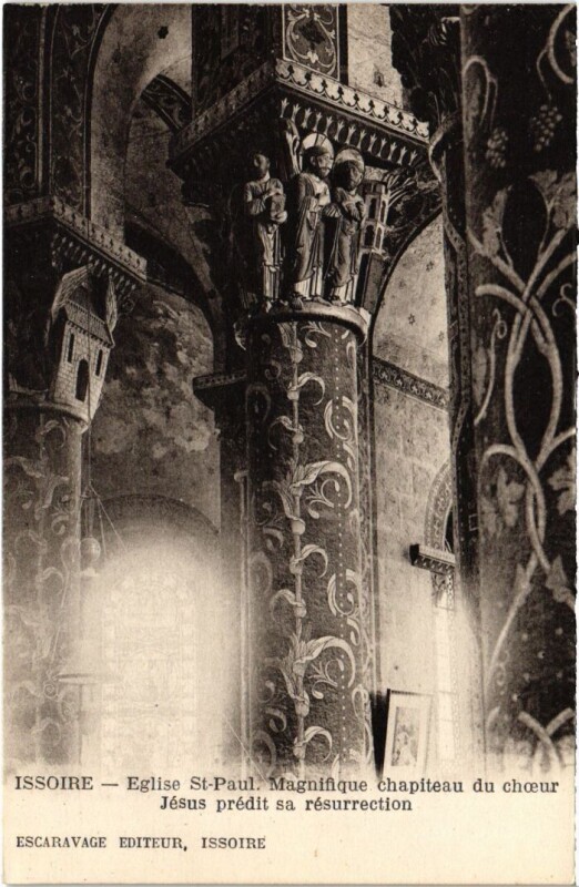 Carte postale ancienne Issoire Eglise St.Paul France à Issoire