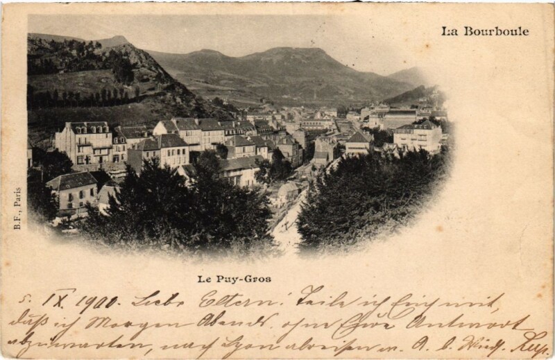 Carte postale ancienne La Bourboule Le Puy Gros France à La Bourboule