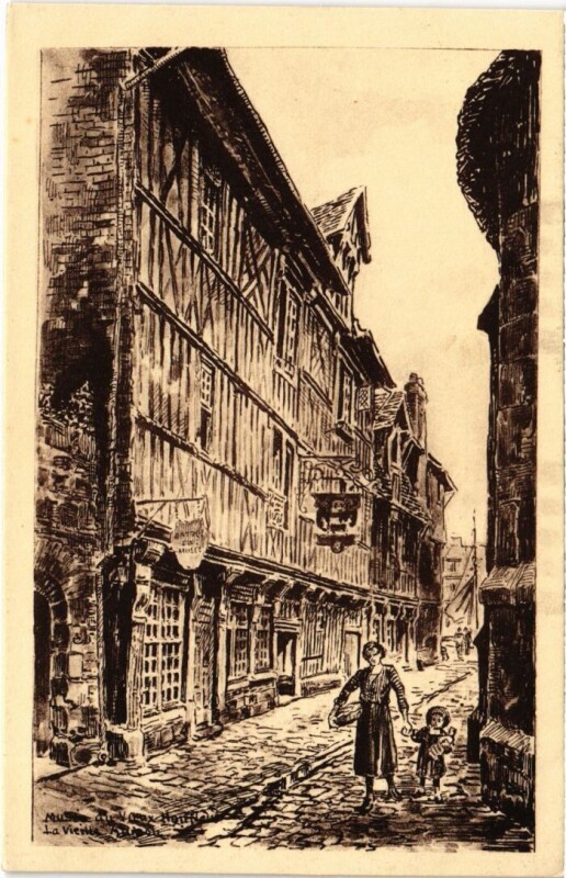 Carte postale ancienne Musee du Vieux Honfleur La Vieille Maison France à Honfleur
