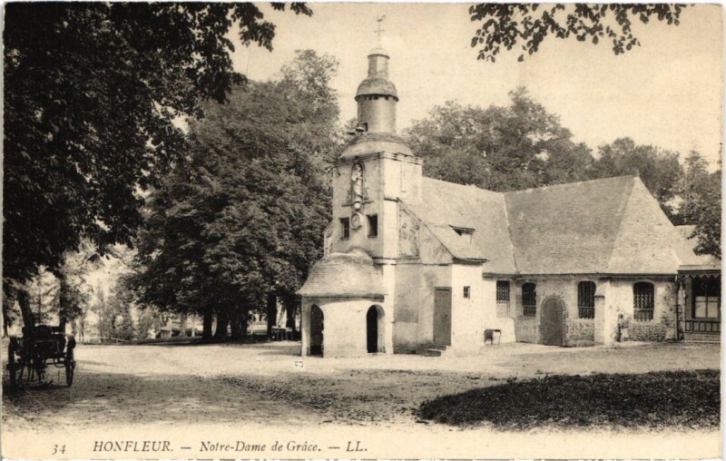 Carte postale ancienne Honfleur Notre-Dame de Grace France à Honfleur
