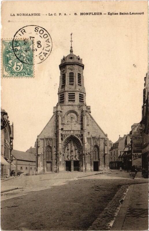 Carte postale ancienne Honfleur Eglise Saint-Leonard France à Honfleur
