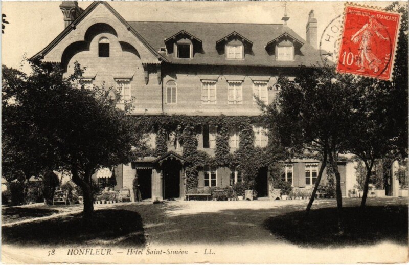 Carte postale ancienne Honfleur Hotel Saint-Simeon France à Honfleur