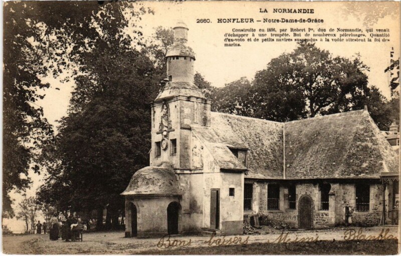 Carte postale ancienne Honfleur Notre-Dame de Grace France à Honfleur