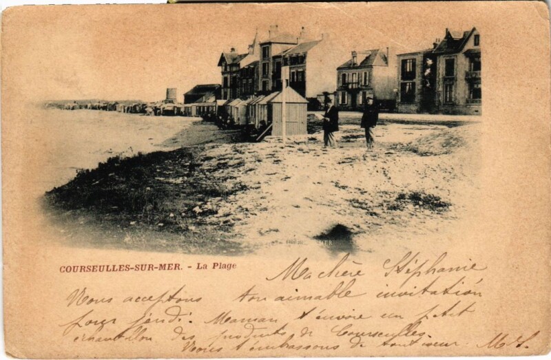 Carte postale ancienne Courseulles La Plage France