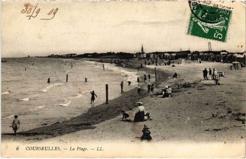 Carte postale ancienne Courseulles La Plage France
