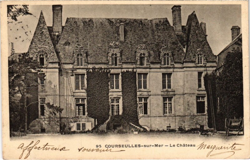 Carte postale ancienne Courseulles Le Chateau France