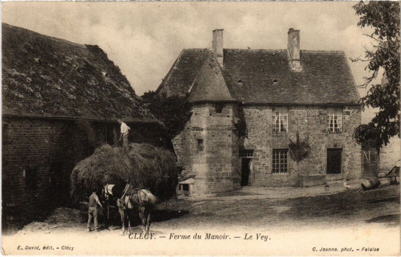 Carte postale ancienne Clecy Ferme du Manoir, Le Vey France au Vey