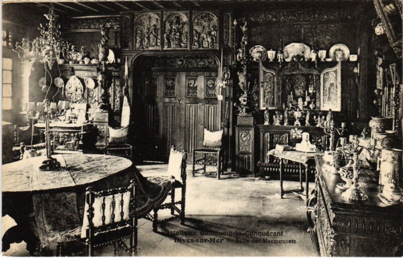 Carte postale ancienne Dives Salle des Marmousets France