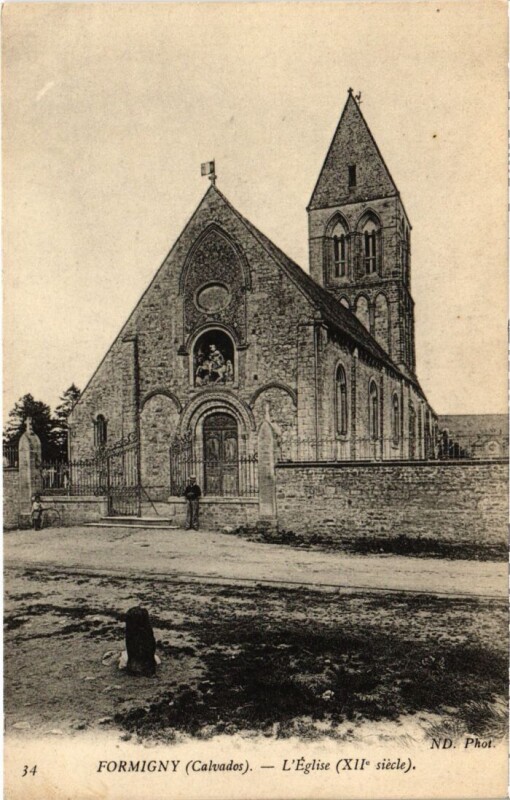 Carte postale ancienne Formigny L'Eglise France