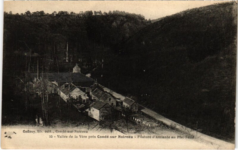 Carte postale ancienne Conde-sur Noireau Vallee de la Vere-La Verrerie France