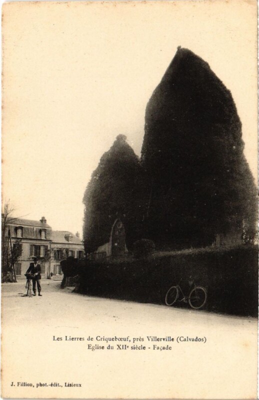 Carte postale ancienne Les Lierres de Criqueboeuf pres Villerville France à Villerville