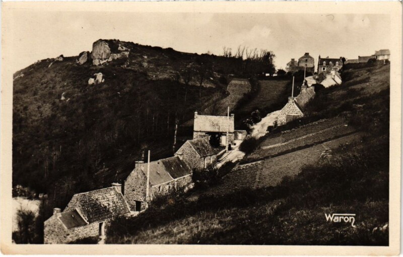 Carte postale ancienne Le Yaudet pres Lannion - Maisons de Pecheurs à Lannion