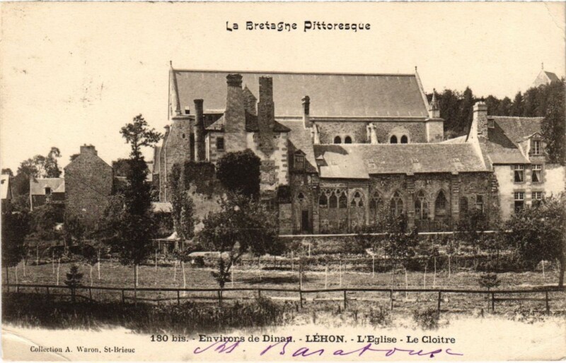Carte postale ancienne Lehon L'Eglise - Le Cloitre