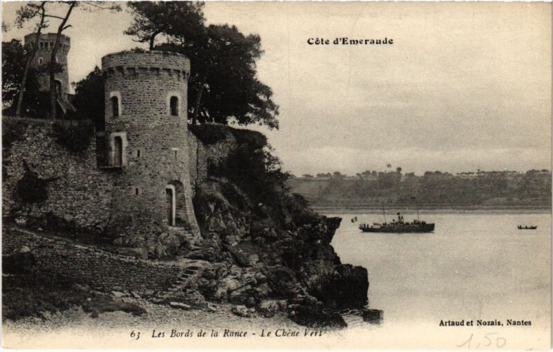 Carte postale ancienne Les Bords de la Rance - Le Chene Vert