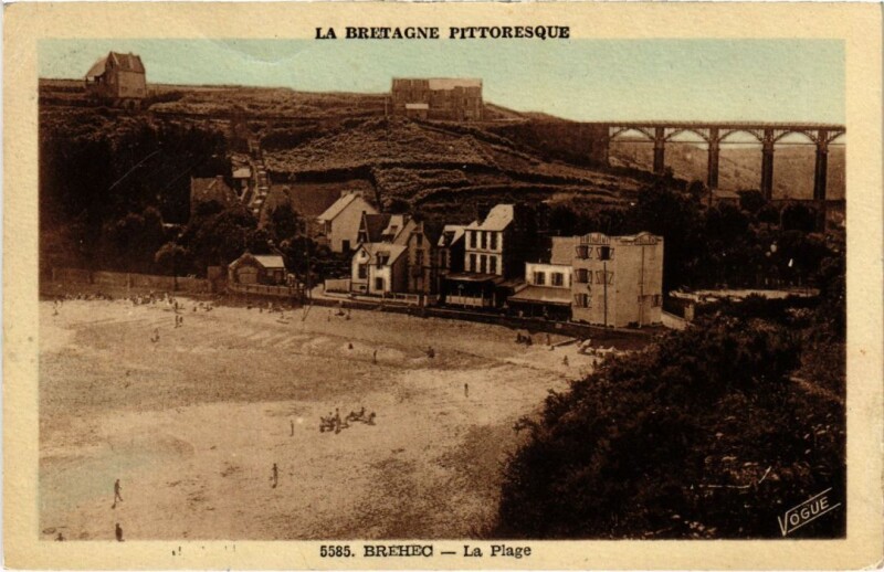 Carte postale ancienne Brehec La Plage