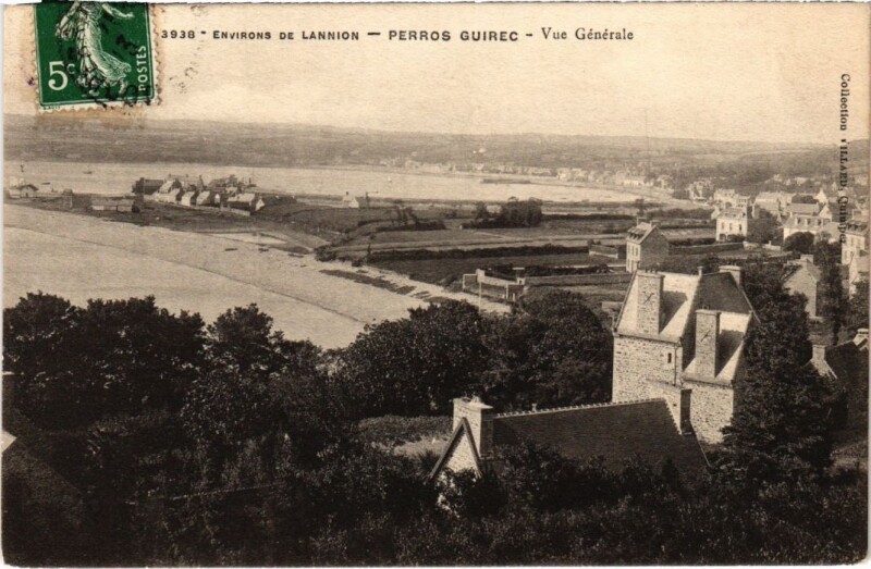 Carte postale ancienne Perros-Guirec Vue Generale à Perros-Guirec