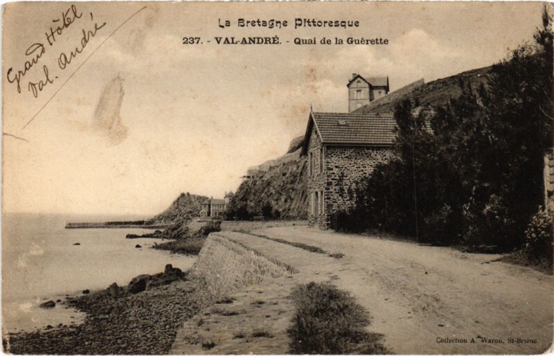 Carte postale ancienne Val-Andre Quai de la Guerette