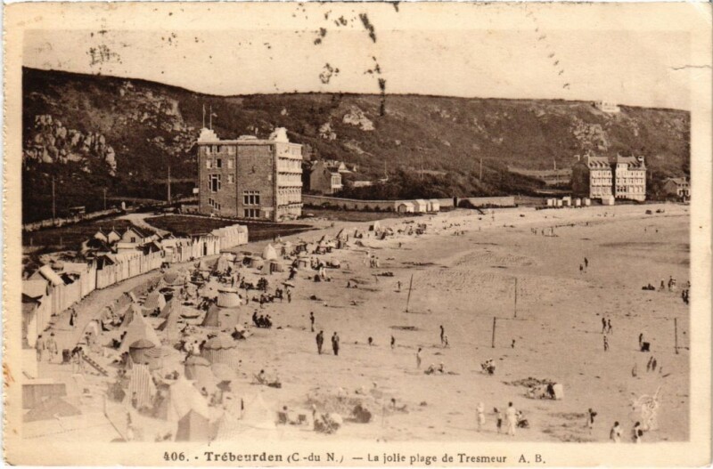Carte postale ancienne Trebeurden La Jolie Plage de Tresmeur