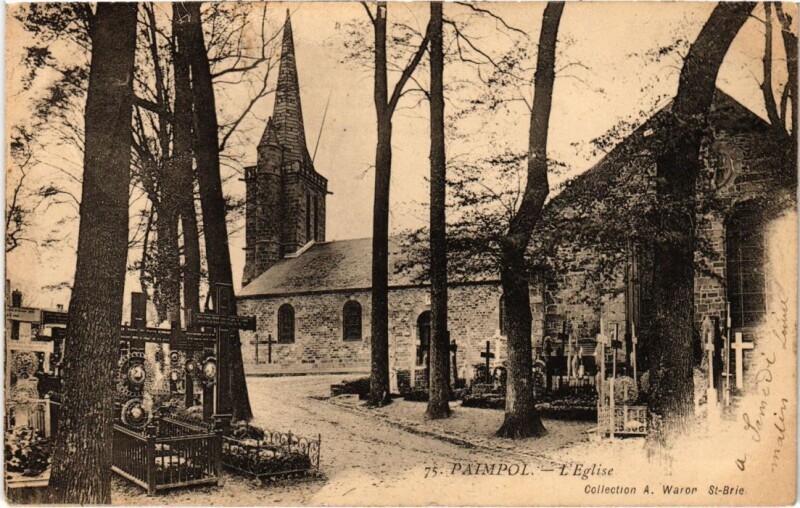 Carte postale ancienne Paimpol L'Eglise à Paimpol