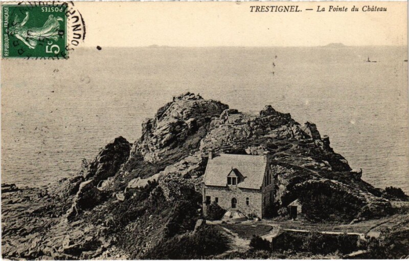 Carte postale ancienne Trestrignel La Pointe du Chateau