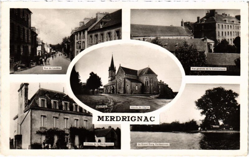 Carte postale ancienne Merdrignac Scenes à Merdrignac