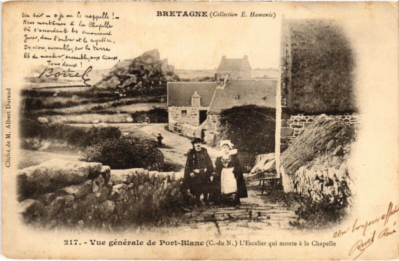 Carte postale ancienne Port-Blanc Vue Generale