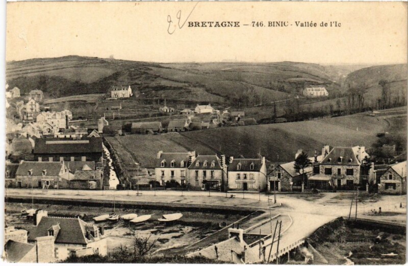 Carte postale ancienne Binic Vallee de l'Ic