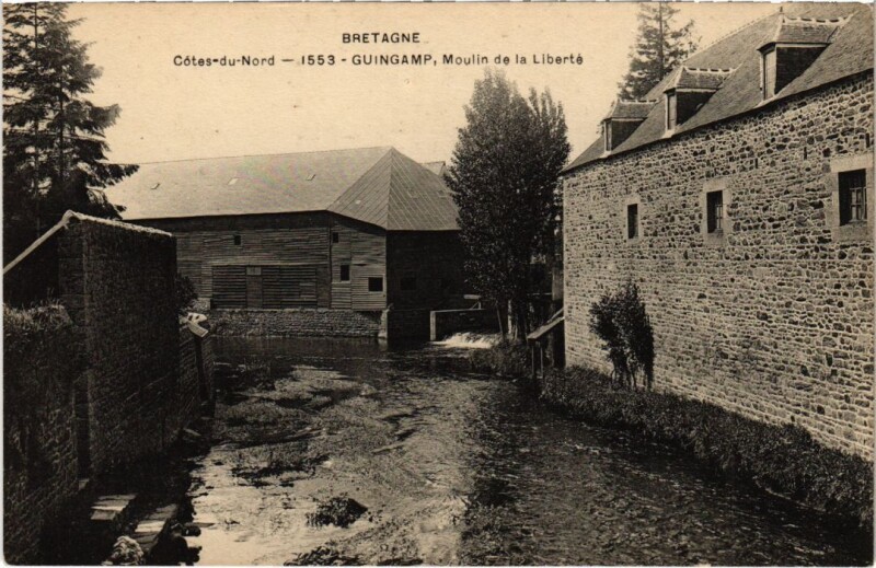 Carte postale ancienne Guingamp Moulin de la Liberte à Guingamp