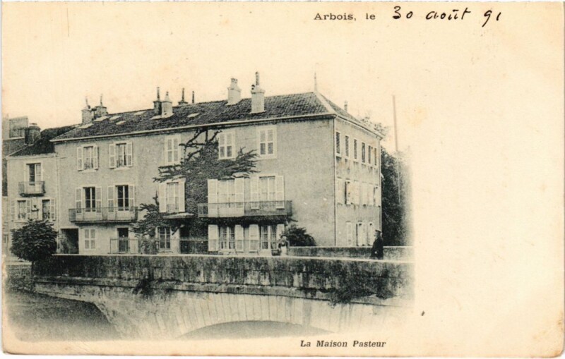 Carte postale ancienne Arbois La Masion Pasteur à Arbois