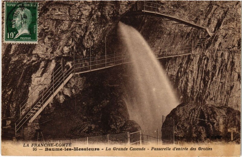 Carte postale ancienne Baume les Messieurs La grande Cascade à Baume-les-Messieurs
