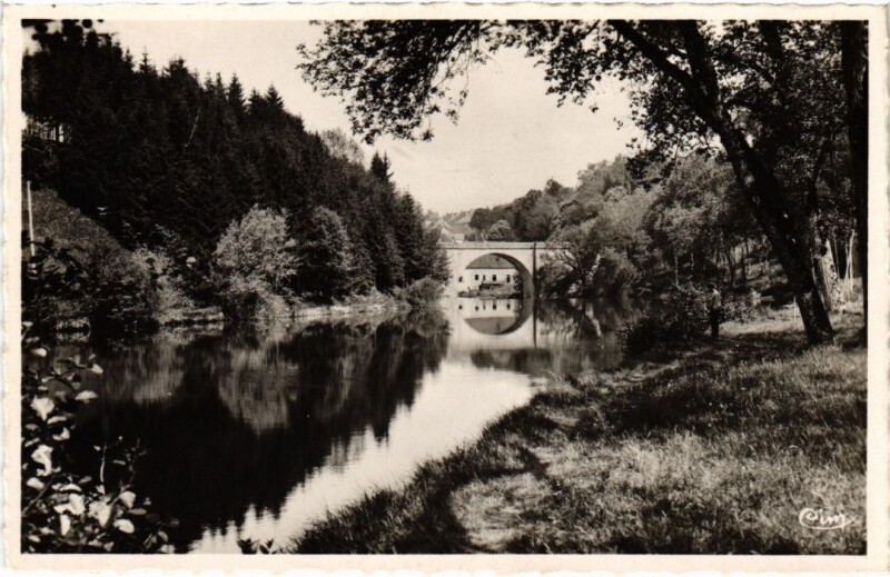 Carte postale ancienne Champagnole Le Pont sur l'Ain à Champagnole