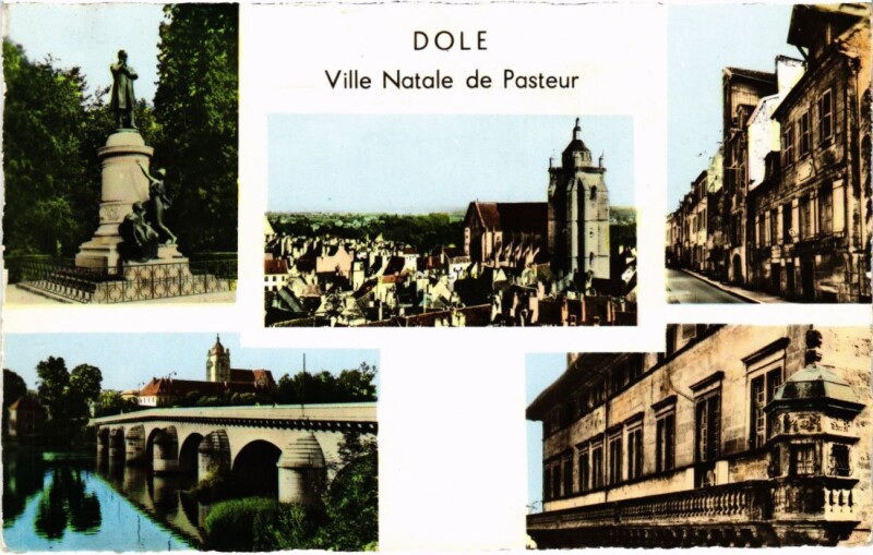 Carte postale ancienne Dole souvenir