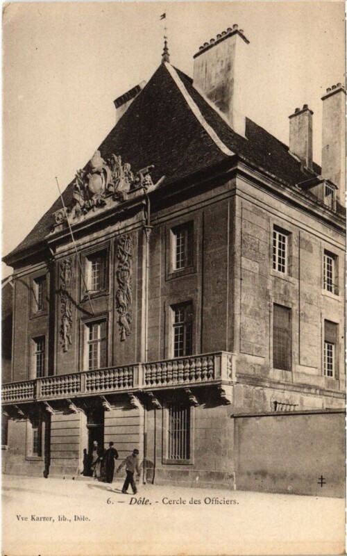 Carte postale ancienne Dole Cercle des Officiers